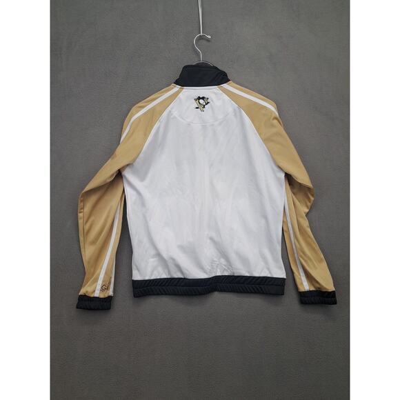 Pittsburg Penguins G-III Sports Carl Banks NHL Full Zip Jacket Size Large White - Picture 6 of 6